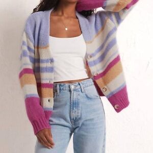 Z Supply Chasing Sunsets Cardigan Heartbreaker Pink Size Small NWOT
